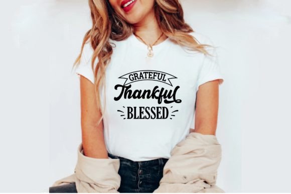 Grateful Thankful Blessed T-Shirt Designs