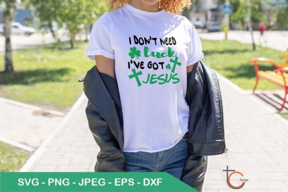 I Don't Need Luck T-Shirt Design for Bold Blog Graphics