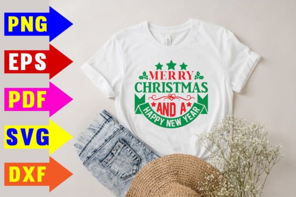 Merry Christmas a Happy New Year Svg for Real Embroidery Projects